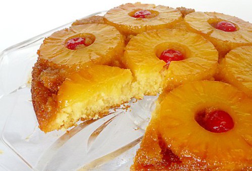 перевернутый пирог с ананасами