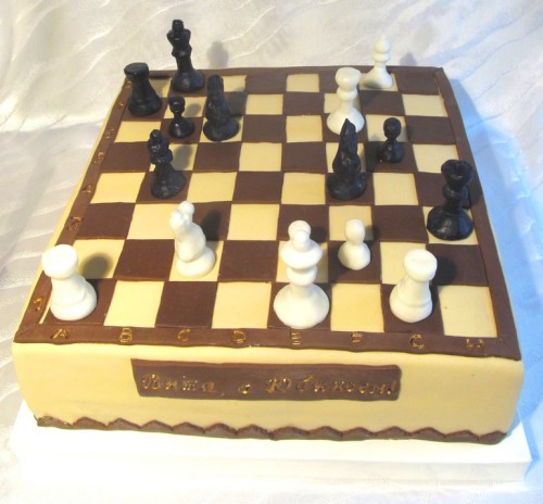 торт шахматная доска