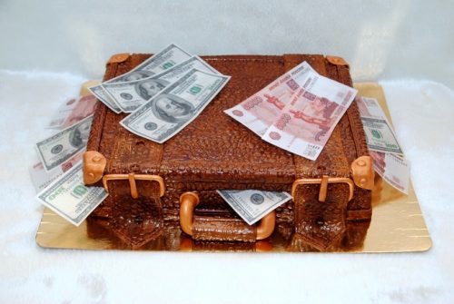 торт чемодан с деньгами мужчине на день рождения